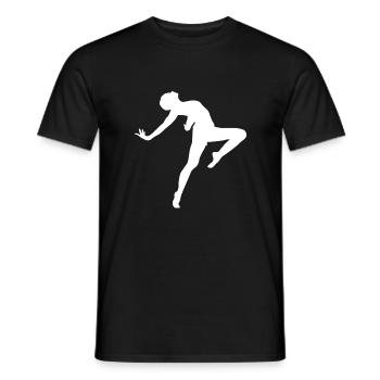 Tänzerin - Männer T-Shirt - Schwarz - Vorne - AI Model Male 178 light (178cm)