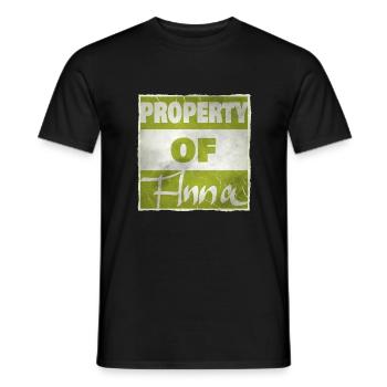 Owned by Anna - Men's T-Shirt - black - Front - AI Model Male 178 light (178cm)