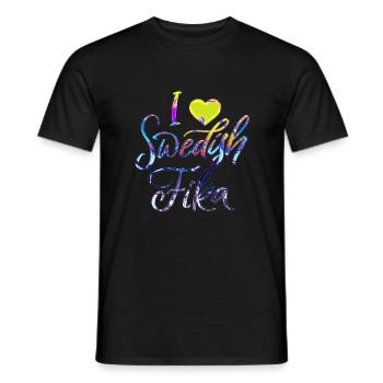 Suède Suède Viking Norden Scandinavie fika - T-shirt homme - noir - Devant - AI Model Male 178 light (178cm)