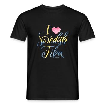Suède Suède Viking Norden Scandinavie fika - T-shirt homme - noir - Devant - AI Model Male 178 light (178cm)