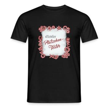 Offizieller Plätzchen Tester - Männer T-Shirt - Schwarz - Vorne - AI Model Male 178 light (178cm)