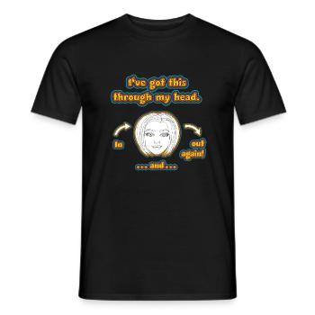 witziges Nicht-Nachdenken-Design / lustige Sprüche - Männer T-Shirt - Schwarz - Vorne - AI Model Male 178 light (178cm)