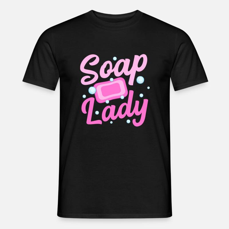 Soap Lady Soapmaker Soapmaking - Männer T-Shirt - Schwarz