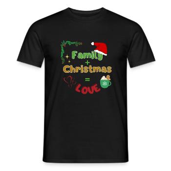 Weihnachtliches Design - Männer T-Shirt - Schwarz - Vorne - AI Model Male 178 light (178cm)
