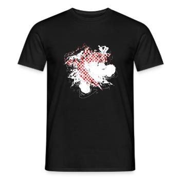 Kroatien hrvatska kroatien hrv reisen europa zagreb - Männer T-Shirt - Schwarz - Vorne - AI Model Male 178 light (178cm)