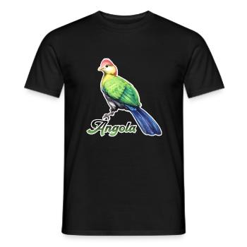 Touraco Angola Bird - Men's T-Shirt - black - Front - AI Model Male 178 light (178cm)