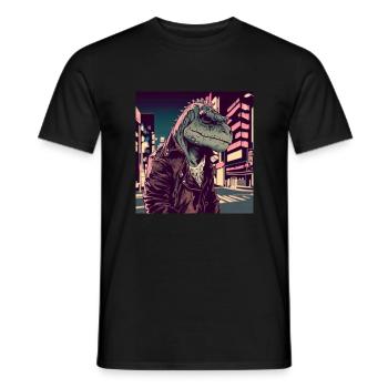 Dinosaure Japon Japon - T-shirt homme - noir - Devant - AI Model Male 178 light (178cm)