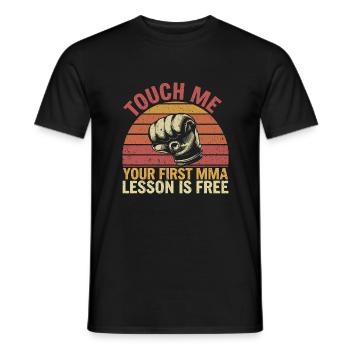 Mode de vie MMA pour les combattants - T-shirt homme - noir - Devant - AI Model Male 178 light (178cm)