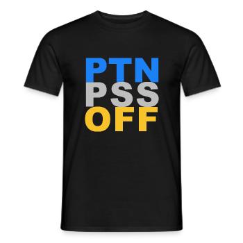 PTN PSS OFF Ukraine - Men's T-Shirt - black - Front - AI Model Male 178 light (178cm)