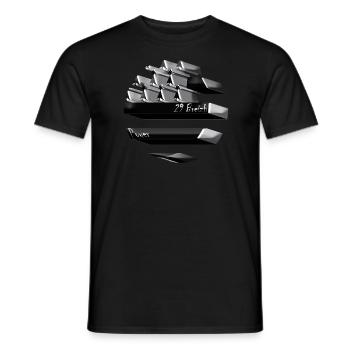 29 Breizh Bretagne 3d - T-shirt homme - noir - Devant - AI Model Male 178 light (178cm)