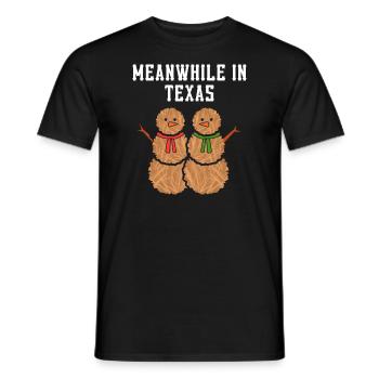Weihnachten Winter Texas Design für stolze Texaner - Männer T-Shirt - Schwarz - Vorne - AI Model Male 178 light (178cm)