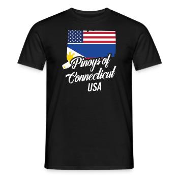 Filipinos of Connecticut Design für stolze Fil-Ams - Männer T-Shirt - Schwarz - Vorne - AI Model Male 178 light (178cm)