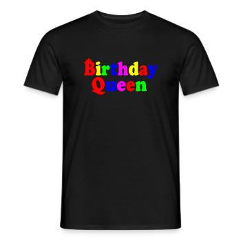 Birthday queen - Men's T-Shirt - black - Front - AI Model Male 178 light (178cm)