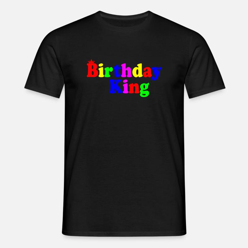 Birthday king - T-shirt til herrer - sort