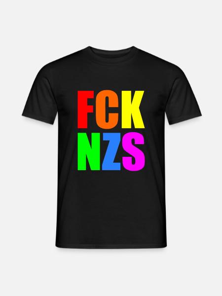 Fck nzs - Männer T-Shirt - Schwarz