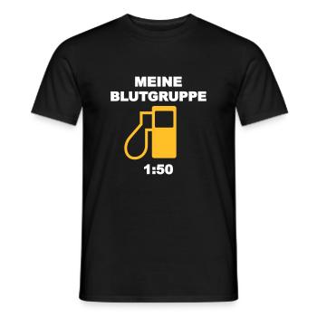 1:50 Zweitakter - Männer T-Shirt - Schwarz - Vorne - AI Model Male 178 light (178cm)