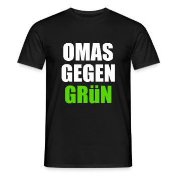 Omas gegen grün - Männer T-Shirt - Schwarz - Vorne - AI Model Male 178 light (178cm)