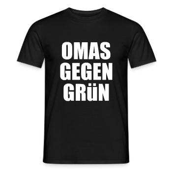 Omas gegen grün - Männer T-Shirt - Schwarz - Vorne - AI Model Male 178 light (178cm)