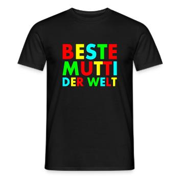 Beste mutti der welt - Männer T-Shirt - Schwarz - Vorne - AI Model Male 178 light (178cm)