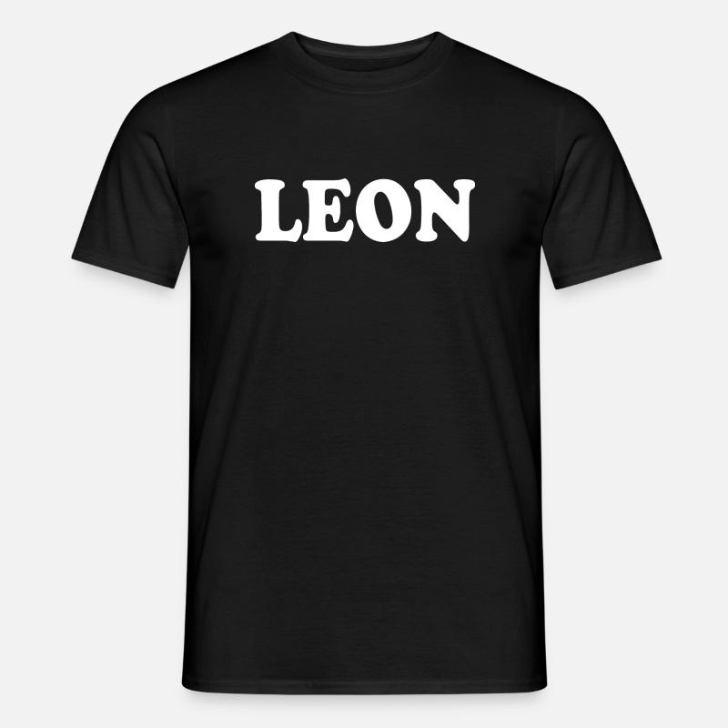 Leon - Männer T-Shirt - Schwarz