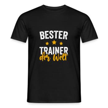 Bester Trainer der Welt Geschenkidee - Männer T-Shirt - Schwarz - Vorne - AI Model Male 178 light (178cm)