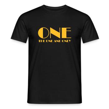 UN - T-shirt homme - noir - Devant - AI Model Male 178 light (178cm)
