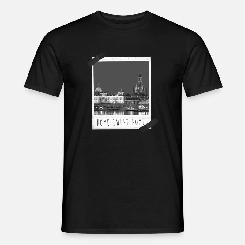 DRESDEN - Männer T-Shirt - Schwarz