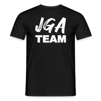 JGA TEAM, weiß - Männer T-Shirt - Schwarz - Vorne - AI Model Male 178 light (178cm)