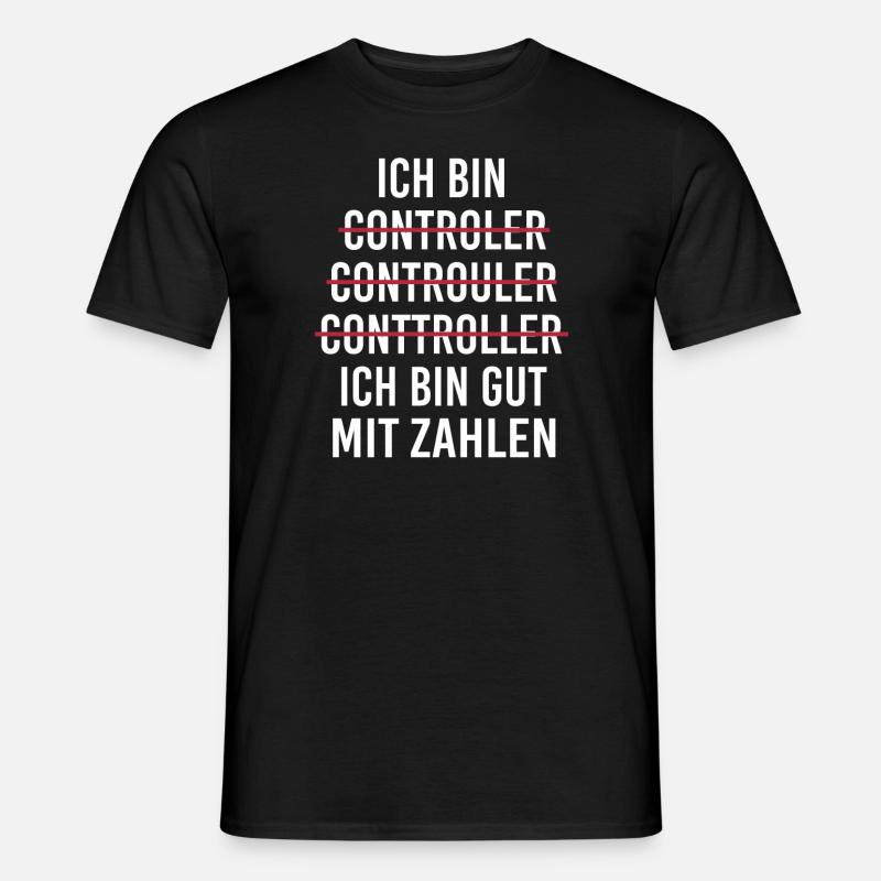 Ich bin Controller Beruf Fehler Buchstabieren Witz - Männer T-Shirt - Schwarz