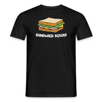 Sandwich - Sandwich Squad - Männer T-Shirt - Schwarz - Vorne - AI Model Male 178 light (178cm)