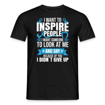 Darmkrebs Darmkrebs Darmkrebs Bewusstsein - Männer T-Shirt - Schwarz - Vorne - AI Model Male 178 light (178cm)