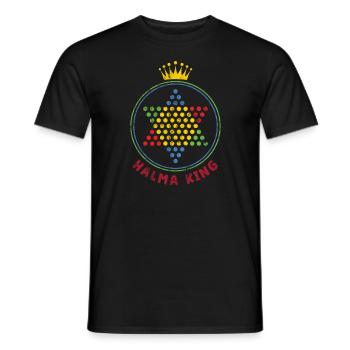 Halma King Board Game King - Men's T-Shirt - black - Front - AI Model Male 178 light (178cm)