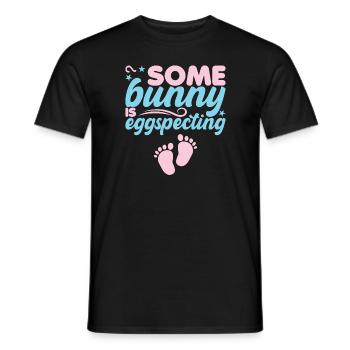 Easter Pregnancy Anouncement Easter Eggs - Men's T-Shirt - black - Front - AI Model Male 178 light (178cm)