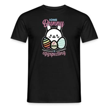 Easter Pregnancy Anouncement Easter Eggs - Men's T-Shirt - black - Front - AI Model Male 178 light (178cm)
