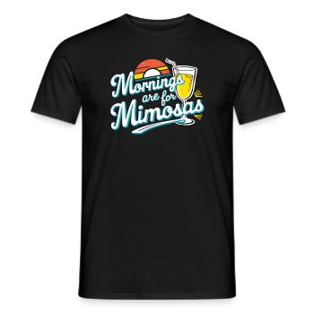 Der Vormittag ist für Mimosas Lover Cocktail Holiday - Männer T-Shirt - Schwarz - Vorne - AI Model Male 178 light (178cm)