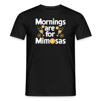 Der Vormittag ist für Mimosas Lover Cocktail Holiday - Männer T-Shirt - Schwarz - Vorne - AI Model Male 178 light (178cm)