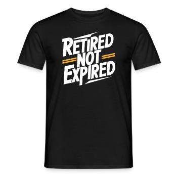 Retraité mais pas expiré Drôle de retraite - T-shirt homme - noir - Devant - AI Model Male 178 light (178cm)