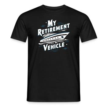 Mon Véhicule De Retraite Yacht Maman Papa Expédition - T-shirt homme - noir - Devant - AI Model Male 178 light (178cm)
