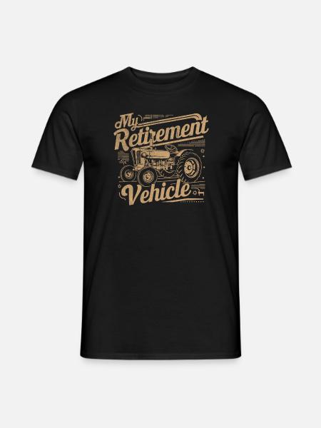 Min pensjonistbil Traktor Mamma Pappa Bonde - Mænd T-shirt - sort