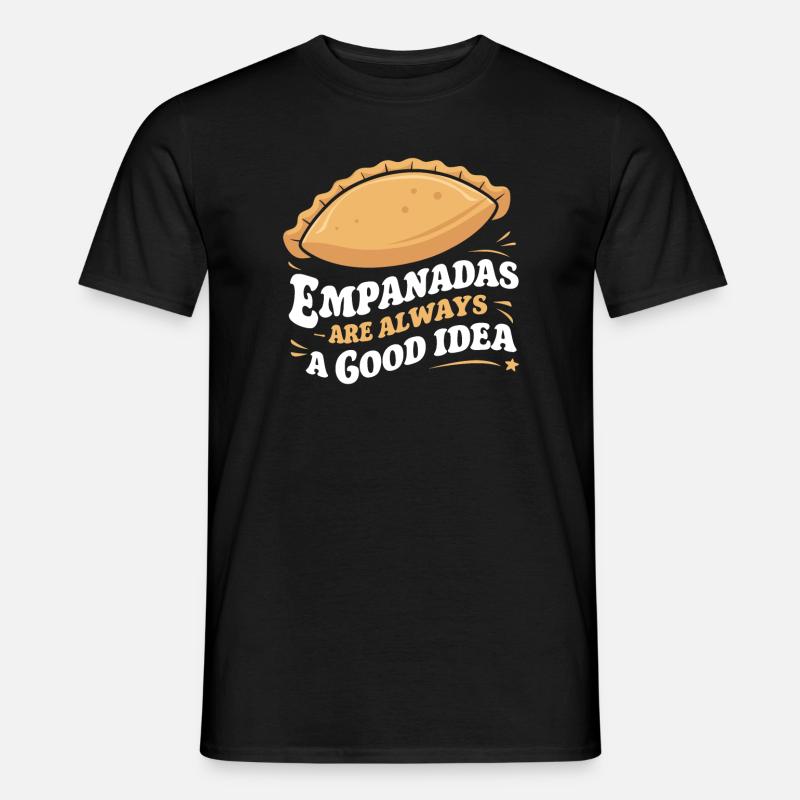 Empanadas sind immer eine gute Idee Feinschmecker - Männer T-Shirt - Schwarz