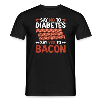 Cétogène Musculation Régime Keto Bacon Protéines - T-shirt homme - noir - Devant - AI Model Male 178 light (178cm)
