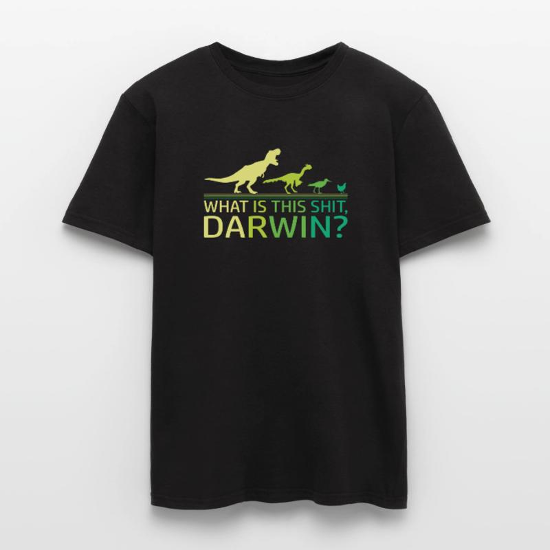 Drôle d’évolution Dino dinosaure Darwin T-Rex T-shirt homme