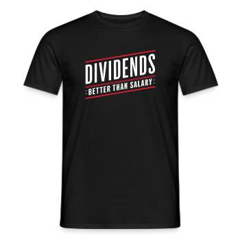 Lustige finanzielle Unabhängigkeit von Dividendeninvestoren - Männer T-Shirt - Schwarz - Vorne - AI Model Male 178 light (178cm)