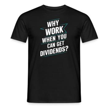Lustige finanzielle Unabhängigkeit von Dividendeninvestoren - Männer T-Shirt - Schwarz - Vorne - AI Model Male 178 light (178cm)