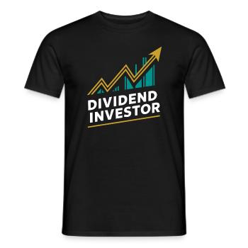 Lustige finanzielle Unabhängigkeit von Dividendeninvestoren - Männer T-Shirt - Schwarz - Vorne - AI Model Male 178 light (178cm)