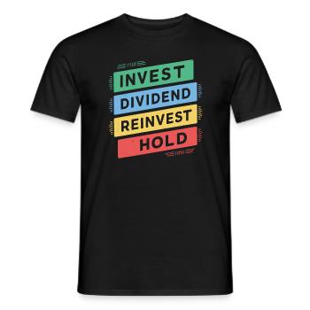 Lustige finanzielle Unabhängigkeit von Dividendeninvestoren - Männer T-Shirt - Schwarz - Vorne - AI Model Male 178 light (178cm)