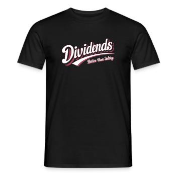 Lustige finanzielle Unabhängigkeit von Dividendeninvestoren - Männer T-Shirt - Schwarz - Vorne - AI Model Male 178 light (178cm)