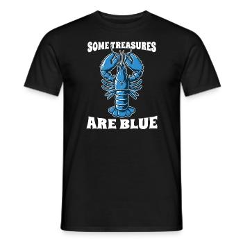 Blue Lobster Some Treasures are Blue Maine - Men's T-Shirt - black - Front - AI Model Male 178 light (178cm)