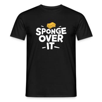 Éponge dessus Proverbe anglais allemand - T-shirt homme - noir - Devant - AI Model Male 178 light (178cm)