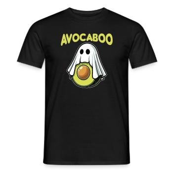 Avocaboo Lustige Avocado Halloween Kostüm Ghost Boo - Männer T-Shirt - Schwarz - Vorne - AI Model Male 178 light (178cm)